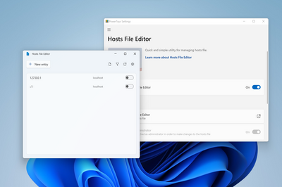 Снимок экрана редактора файлов hosts.